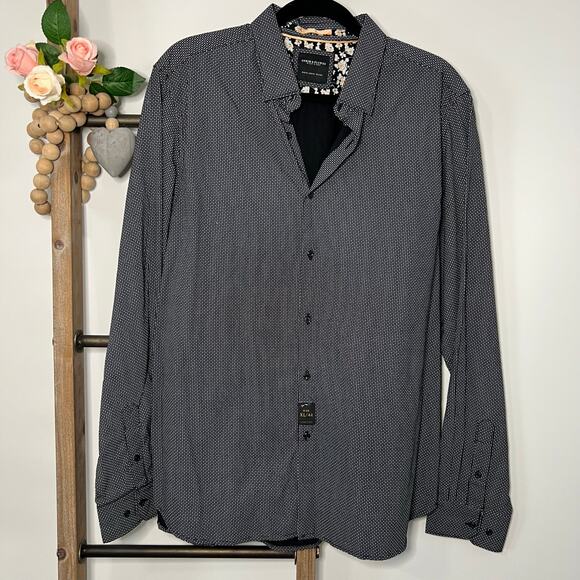 Denim and Flower Ricky Singh Long Sleeve Button Up Mens Shirt Size XL - Picture 1 of 7